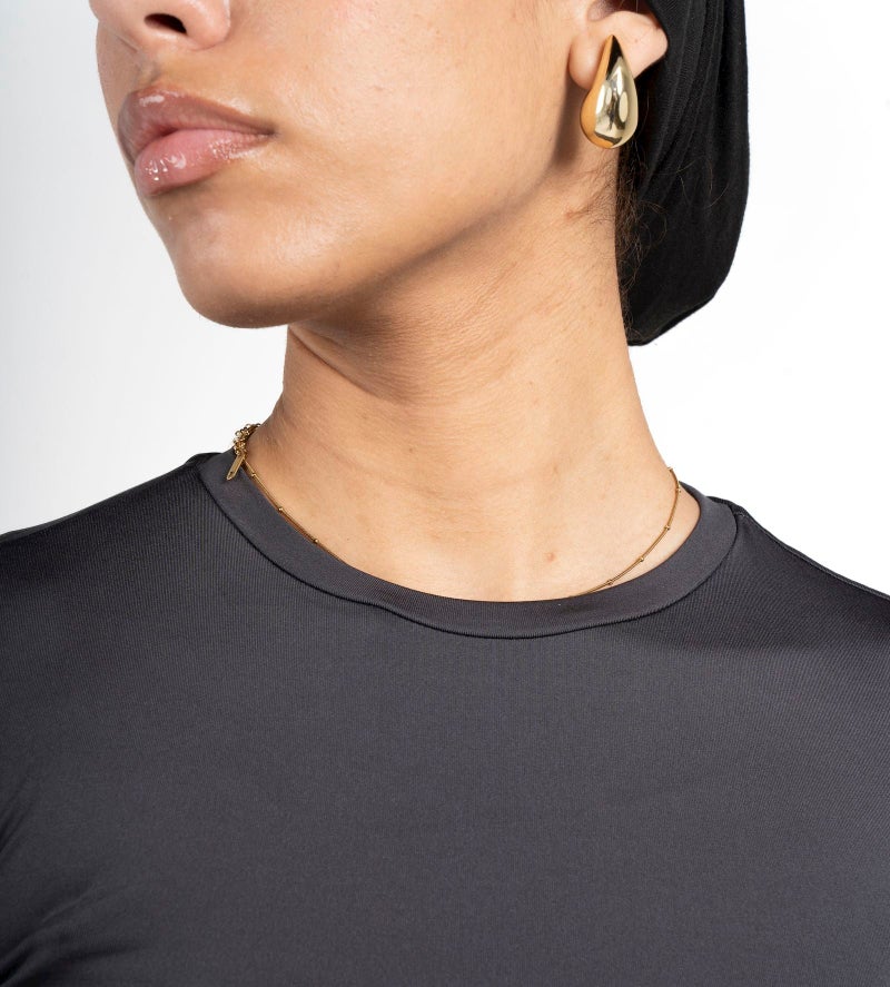 Beyond Women's Dark grey Basic long sleeve top - Image 4